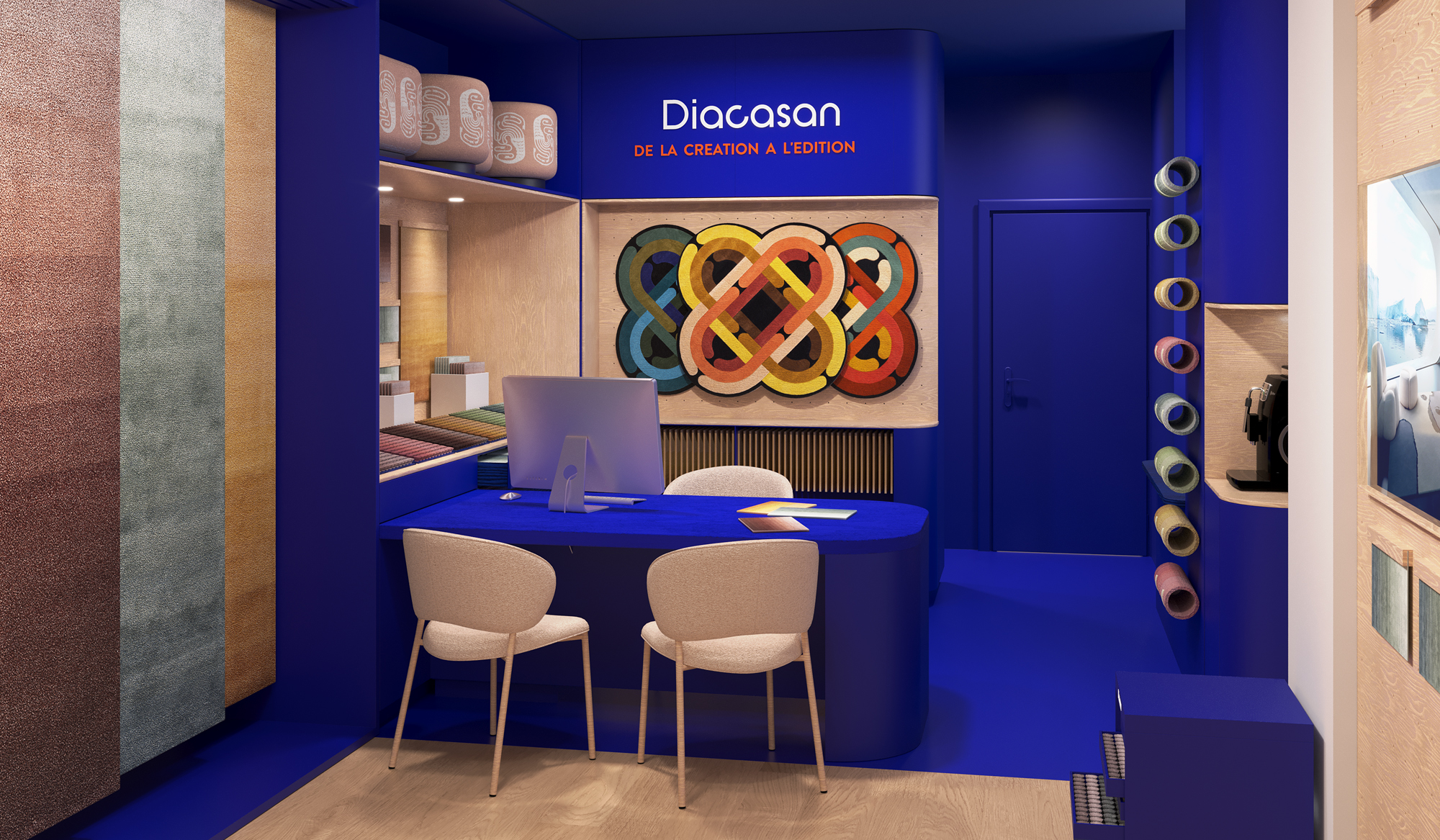 Vue du nouveau showroom rue du Bac