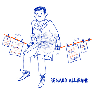 Portrait Renaud Allirand, artiste peinte-graveur