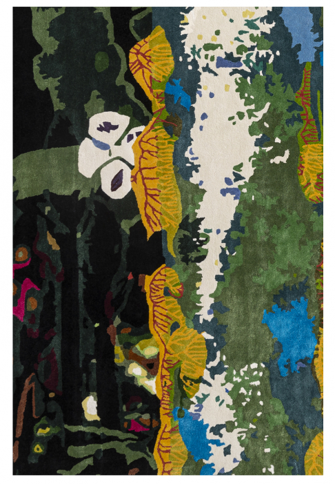 Rug: view of the Crystal Forest Clearing, close-up