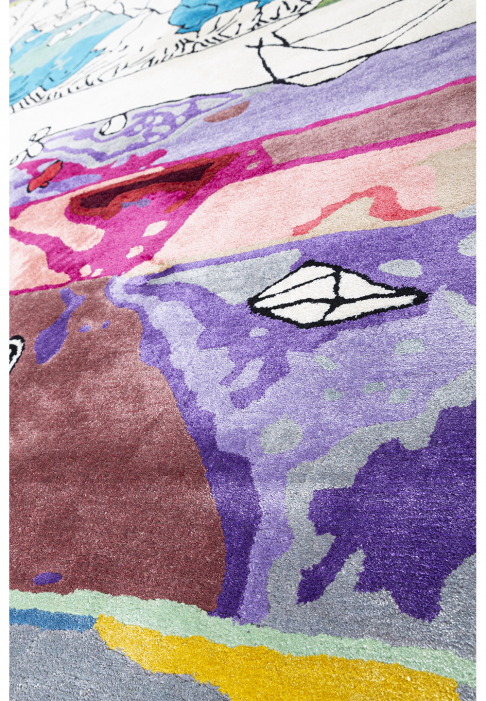 Rug: view of the Crystal Forest, close-up