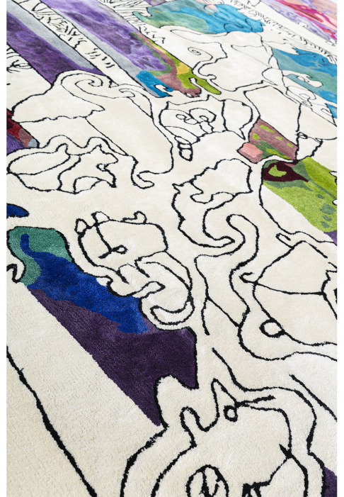 Rug: view of the Crystal Forest, close-up