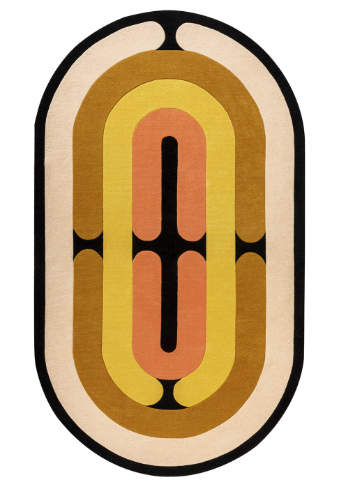 RUG-MINOTOR-OBLONG-AMBRE.jpg Rug with geometric lines, oblong shape