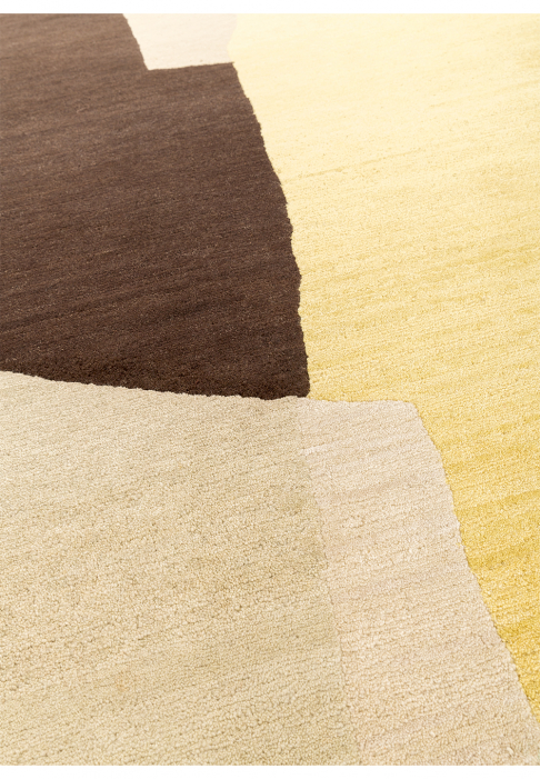 TAPIS-BILBOQUET-RECT-SEPIA_detail1.jpg Tapis Contemporain Classique en laine - détail gros plan