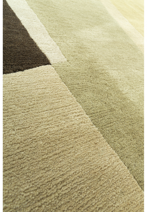 Tapis Contemporain Classique en laine - détail gros plan