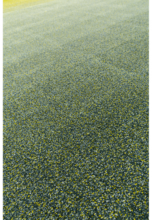 Tapis gradients de couleurs Toundra, détail gros plan