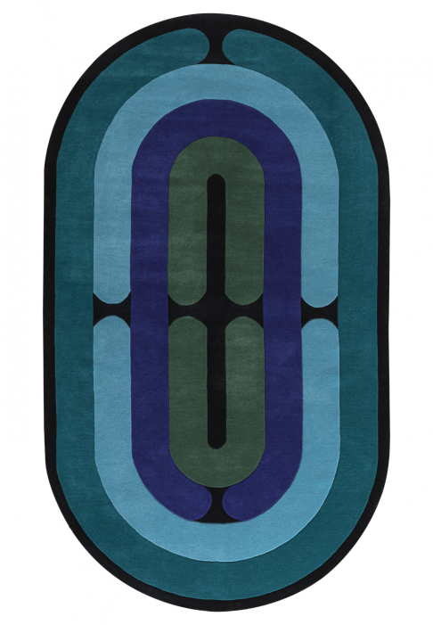 RUG-MINOTOR-OBLONG-EMERAUDE.jpg Rug with geometric lines, oblong shape