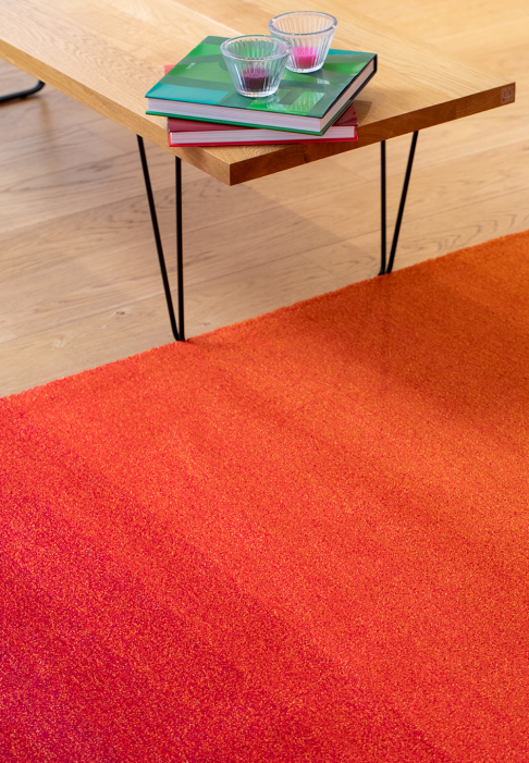 Rug Solaris Color gradients, close-up