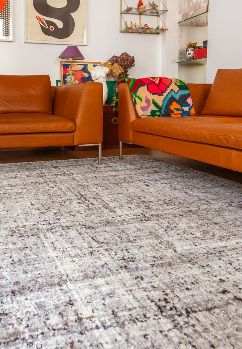 Dynamic Monochrome Wool Rug