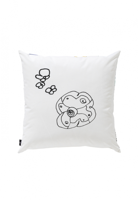 Square cushion verso