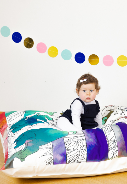 Large floor cushion Kokoon white