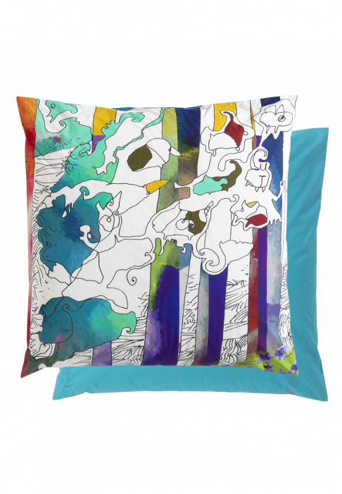 Large floor cushion Kokoon blue