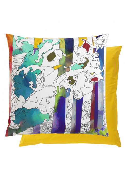 Large floor cushion Kokoon yellow