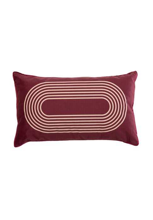 COUSSIN_BESTIAIRE_OLYMPIE_carmin_2.jpg Rectangular cushion with graphic pattern
