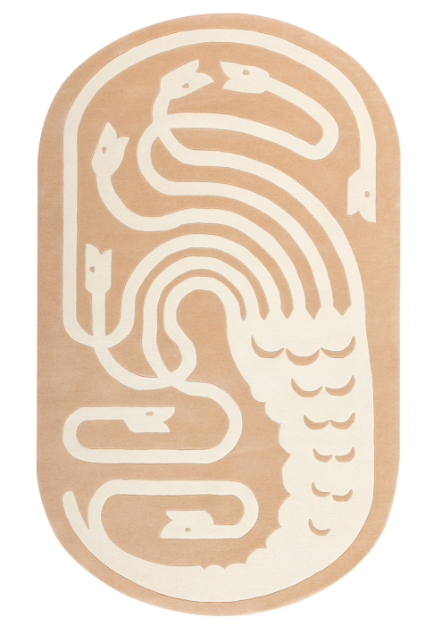 TAPIS_BESTIAIRE_HYDRE_camee_0.jpg Oblong Rug with Hydra pattern