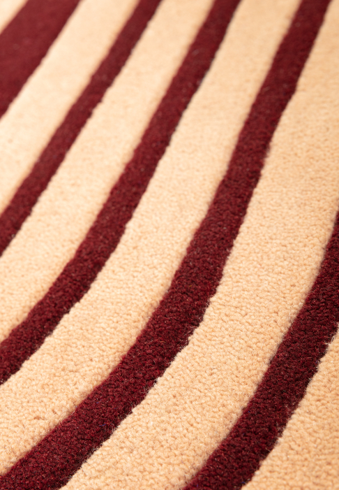 Oblong Rug with Beetle pattern - detail
