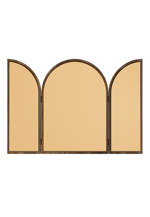 MIROIR_BESTIAIRE_POULPO_2.jpg Triptych mirror with Poulpo pattern, open