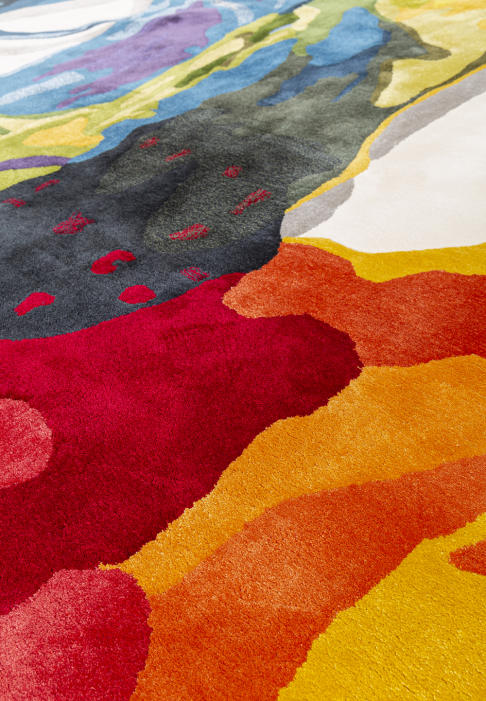 TAPIS-COLORFUL-RECT-detail3.jpg Gros plan tapis multicolore