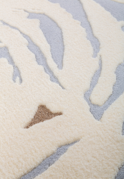 Tapis rectangulaire avec ours polaire détail