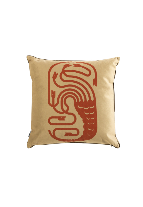 COUSSIN_BESTIAIRE_HYDRE_terracotta_3.jpg Coussin carré motif Hydre verso