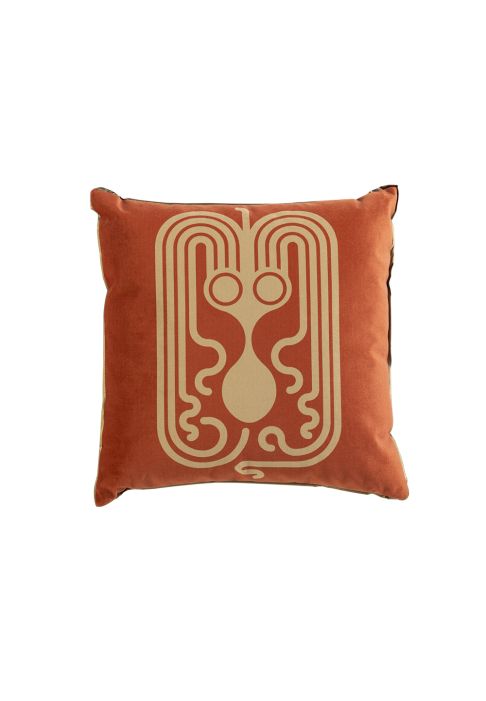 COUSSIN_BESTIAIRE_POULPO_terracotta_2.jpg Coussin carré motif Poulpe recto
