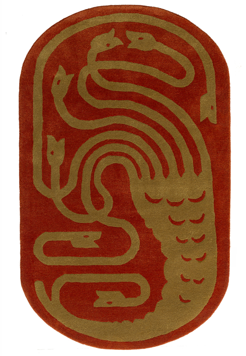 TAPIS_BESTIAIRE_HYDRE_terracotta.jpg Tapis oblong grand motif hydre