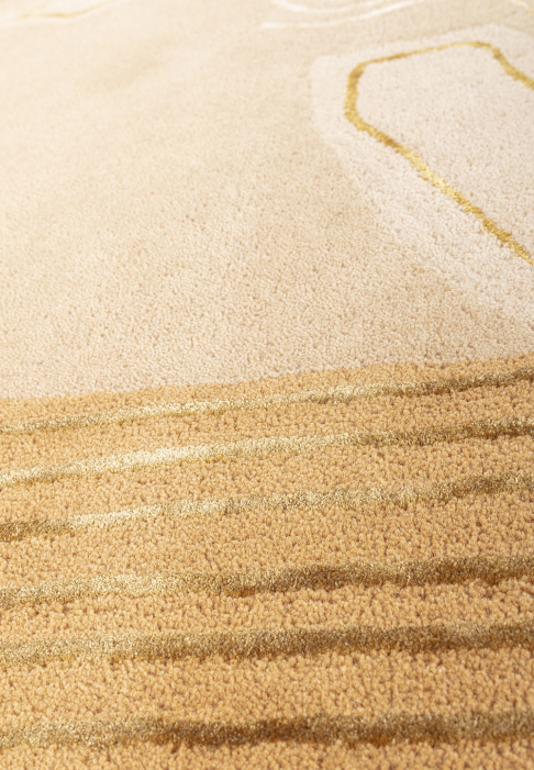 Tapis rectangulaire Champ de blé détail