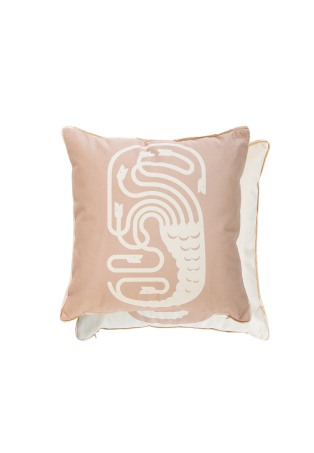 Square cushion with Hydra pattern