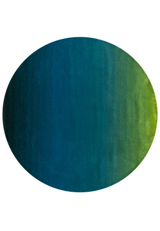 Round Rug Under Water Color gradients