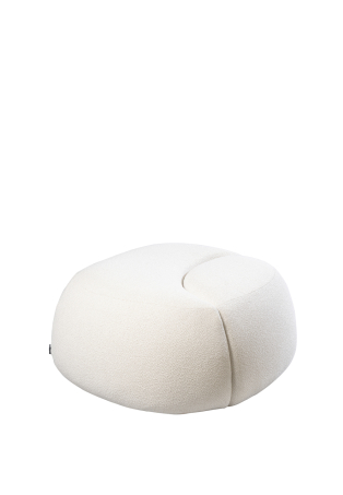 Ottoman iceberg tissu bouclette laine blanc