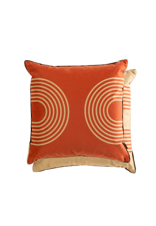 Coussin carré motif géométrique