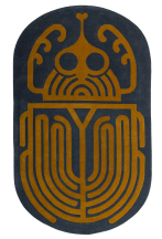 Tapis oblong grand motif Scarabee