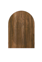 Triptych mirror with Scarab pattern, closed