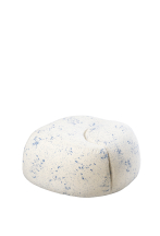 Ottoman iceberg tissu moucheté bleu