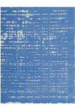 Tapis rectangulaire couleur ibiza blue laine et chanvre